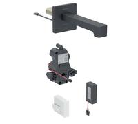 Geberit Brenta - Mitigeur électronique de lavabo encastré, alimentation secteur, easy to clean, noir mat 116.294.14.1