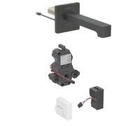 Geberit Brenta - Mitigeur électronique de lavabo encastré, alimentation secteur, easy to clean, noir mat 116.272.14.1