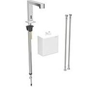 Geberit Mitigeur de lavabo électronique Brenta 116.174.21.1 à piles chromé avec mélangeur