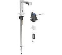 Geberit Brenta mitigeur lavabo infrarouge 116198211 avec mitigeur thermostatique, installation sur pied, fonctionnement sur piles, boîtier de fonction dissimulé, chromé brillant