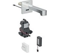 Geberit Brenta infrarouge mitigeur lavabo 116293211 montage mural, à piles, boîtier de mitigeur lavabo , chromé brillant, sans mélangeur, 22cm