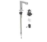 Geberit Brenta - Robinet de lavabo électronique, alimentation secteur, easy to clean, inox brossé 116.191.SN.1