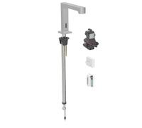 Geberit Brenta - Robinet de lavabo électronique, alimenté par générateur, easy to clean, inox brossé 116.195.SN.1