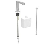 Geberit Brenta - Robinet de lavabo électronique, alimenté par générateur, easy to clean, inox brossé 116.175.SN.1