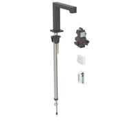 Geberit Brenta - Robinet de lavabo électronique, alimenté par générateur, facile à nettoyer, noir mat 116.195.14.1