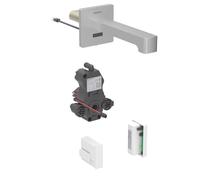 Geberit Brenta - Robinet de lavabo électronique encastré, pour eau froide, alimenté par générateur, easy to clean, inox brossé 116.275.SN.1