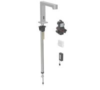 Geberit Brenta - Robinet de lavabo électronique, pour eau froide, alimentation par pile, easy to clean, inox brossé 116.193.SN.1