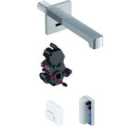 Geberit Brenta - Robinet électronique de lavabo encastré, alimentation par générateur, easy to clean, chrome 116.295.21.1