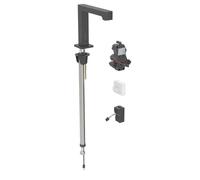 Geberit Brenta - Vanne électronique de lavabo, pour eau froide, alimentation secteur, easy to clean,noir mat 116.191.14.1