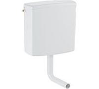 Geberit citerne apparente 140314111 surbaissée, double chasse, couvercle vissé, blanc