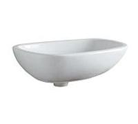 Geberit Citterio de bassin de la tour 500 542 011 56x40cm, sans trou de coulée, trop - plein, KeraTect / blanc