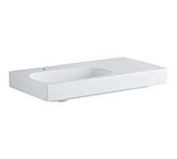 Geberit Citterio lavabo 500548011 90x50cm, trou pour robinetterie à gauche, sans trop-plein, étagère à droite, KeraTect / blanc