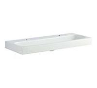 Geberit Citterio lavabo 500553011 120x50cm, trou pour robinetterie gauche et droite, sans débordement, KeraTect / blanc