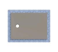 Geberit CleanFloor30 Receveur de douche rectangulaire/carré, 551005291,