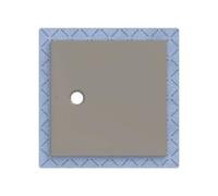 Geberit CleanFloor30 Receveur de douche rectangulaire/carré, 551011291,