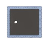 Geberit CleanFloor30 Receveur de douche rectangulaire/carré, 551012DM1,