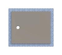 Geberit CleanFloor30 Receveur de douche rectangulaire/carré, 551022291,
