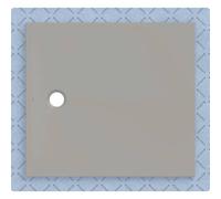 Geberit CleanFloor30 surface de douche, intégré, avec voile d'étanchéité, 110x100cm, 551021291, Couleur: gris / mat - CM