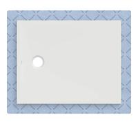 Receveur de douche Geberit CleanFloor30 551004001, affleurant au sol, avec joint d'étanchéité en polaire, 80 x 100 cm, blanc mat