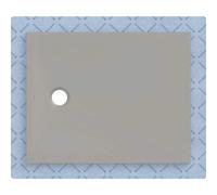 Receveur de douche Geberit CleanFloor30 551004291, affleurant au sol, avec joint d'étanchéité en polaire, 80 x 100 cm, gris mat