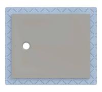 Geberit Surface de douche CleanFloor30 intégrée 110×90 cm voile d'étanchéité gris mat 551.013.29.1