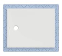Geberit CleanFloor30 surface de douche, intégrée, avec voile d'étanchéité, 110x90cm, 551013001, Couleur: blanc / mat - CM