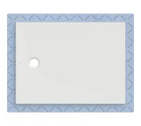 Receveur de douche Geberit CleanFloor30 551014001, affleurant au sol, avec joint d'étanchéité en polaire, 90 x 120 cm, blanc mat