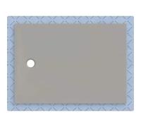 Receveur de douche Geberit CleanFloor30 551023291, affleurant au sol, avec joint d'étanchéité en polaire, 100 x 140 cm, gris mat