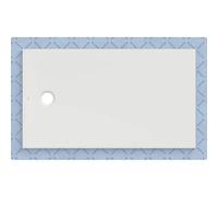 Receveur de douche Geberit CleanFloor30 551007001, affleurant au sol, avec joint d'étanchéité en polaire, 80 x 140 cm, blanc mat