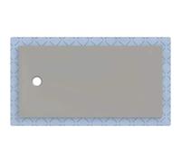 Geberit CleanFloor30 surface de douche, intégrée, avec voile d'étanchéité, 160x80cm, 551009291, Couleur: gris / mat - CM