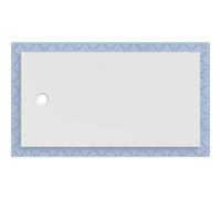 Receveur de douche Geberit CleanFloor30 551018001, affleurant au sol, avec joint d'étanchéité en polaire, 90 x 170 cm, blanc mat