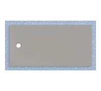 Receveur de douche Geberit CleanFloor30 551019291, affleurant au sol, avec joint d'étanchéité en polaire, 90 x 180 cm, gris mat