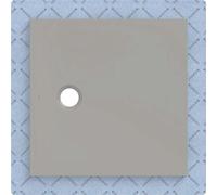 Receveur de douche Geberit CleanFloor30 551002291, affleurant au sol, avec joint d'étanchéité en polaire, 80 x 80 cm, gris mat