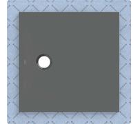 Geberit Surface de douche CleanFloor30 551002DM1 80 x 80 cm intégrée voile d'étanchéité Graphite mat