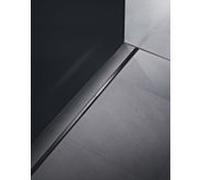 Geberit CleanLine50 Caniveau de douche 154447QC1 30-130 x 3 cm, chrome noir poli, à fleur de sol