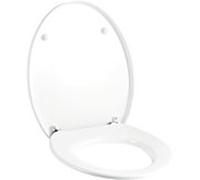 Geberit Cleo WC siège 573660000 blanc, charnières chromées, pour WC 205900