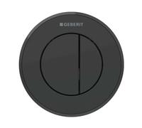 Geberit - Commande à distance de chasse d’esu type 10, 2 actions, easy to clean, noir mat 116.055.16.1
