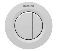 Geberit Typ 01 bouton de chasse d'eau pour WC chrome mat 116.042.JQ.1