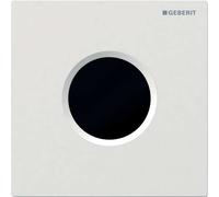 Geberit - Commande de WC à déclenchement électronique du rinçage, type 01, alimentation depuis pile, blanc alpin 116.031.11.5