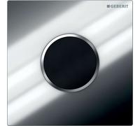 Geberit - Commande de WC à déclenchement électronique du rinçage, type 10, alimentation depuis pile, chrome / chrome mat 116.035.KH.1