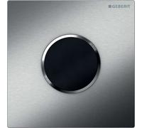 Geberit - Commande de WC à déclenchement électronique du rinçage, type 10, alimentation depuis pile, en acier inoxydable brossé 116.035.SN.1