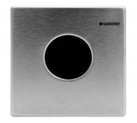 Geberit - Commande de WC à déclenchement électronique du rinçage, type Mambo, alimentation sur secteur, acier inoxydable brossé 116.023.FW.1