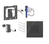Geberit - Commande électronique de chasse d’eau d'urinoir type 01, alimentation par pile, Bluetooth, noir 116.094.DW.1