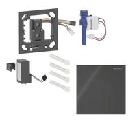 Geberit - Commande électronique de chasse d’eau d'urinoir type 40, alimentation par pile, Bluetooth, verre/noir 116.034.SJ.1