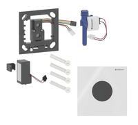 Geberit - Commande électronique de chasse d’eau d'urinoir type 40, alimentation par pile, Bluetooth, verre/blanc 116.034.SI.1