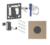 Geberit - Commande électronique de chasse d’eau d'urinoir type 40, alimentation par pile, easy to clean, Bluetooth, laiton brossé 116.034.QF.1