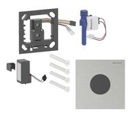 Geberit - Commande électronique de chasse d’eau d'urinoir type 40, alimentation par pile, easy to clean, Bluetooth, inox brossé 116.034.FW.1