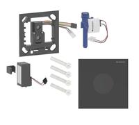 Geberit - Commande électronique de chasse d’eau d'urinoir type 40, alimentation par pile, easy to clean, Bluetooth, noir mat 116.034.14.1