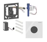 Geberit - Commande électronique de chasse d’eau d'urinoir type 40, alimentation secteur, Bluetooth, verre/blanc 116.024.SI.1