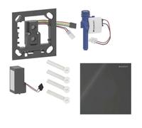 Geberit - Commande électronique de chasse d’eau d'urinoir type 40, alimentation secteur, Bluetooth, verre/noir 116.024.SJ.1